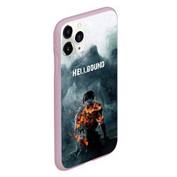 Чехол iPhone 11 Pro матовый Зов ада - hellbound, цвет: 3D-розовый — фото 2