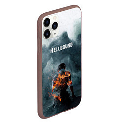 Чехол iPhone 11 Pro матовый Зов ада - hellbound, цвет: 3D-коричневый — фото 2