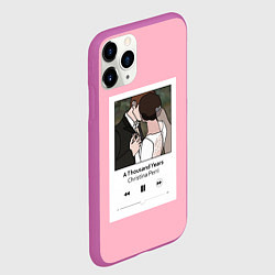 Чехол iPhone 11 Pro матовый Плейлист, цвет: 3D-фиолетовый — фото 2