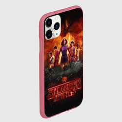 Чехол iPhone 11 Pro матовый ОЧЕНЬ СТРАННЫЕ ДЕЛА STRANGER THINGS, цвет: 3D-малиновый — фото 2