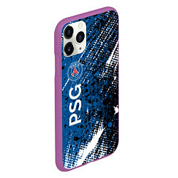 Чехол iPhone 11 Pro матовый Псж краска, цвет: 3D-фиолетовый — фото 2
