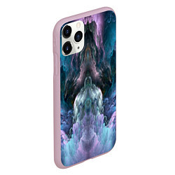 Чехол iPhone 11 Pro матовый Облака неонового цвета Neon colored clouds, цвет: 3D-розовый — фото 2