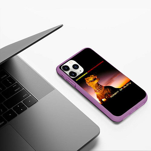 Чехол iPhone 11 Pro матовый DVD Moment Of Glory - Scorpions feat Berliner Phil / 3D-Фиолетовый – фото 3