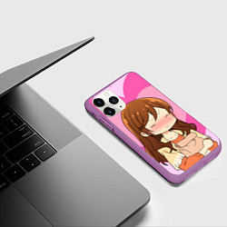 Чехол iPhone 11 Pro матовый Покрасневшая Хори ХориМия, цвет: 3D-фиолетовый — фото 2