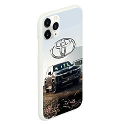 Чехол iPhone 11 Pro матовый Toyota Land Cruiser 300 Sport, цвет: 3D-белый — фото 2