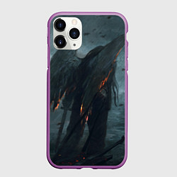 Чехол iPhone 11 Pro матовый Leos Падший Ангел Одиночества, цвет: 3D-фиолетовый