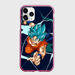Чехол iPhone 11 Pro матовый Сон Гоку - шар дракона, цвет: 3D-малиновый