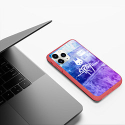 Чехол iPhone 11 Pro матовый Stray: Neon Logo, цвет: 3D-красный — фото 2