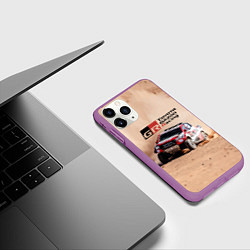 Чехол iPhone 11 Pro матовый Toyota Gazoo Racing Desert Rally, цвет: 3D-фиолетовый — фото 2