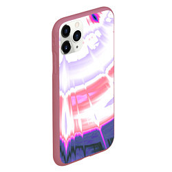 Чехол iPhone 11 Pro матовый Тай-дай Абстракция Tie-Dye, цвет: 3D-малиновый — фото 2