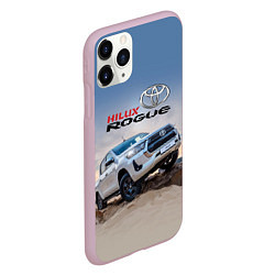 Чехол iPhone 11 Pro матовый Toyota Hilux Rogue Off-road vehicle Тойота - прохо, цвет: 3D-розовый — фото 2