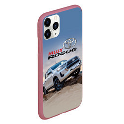 Чехол iPhone 11 Pro матовый Toyota Hilux Rogue Off-road vehicle Тойота - прохо, цвет: 3D-малиновый — фото 2