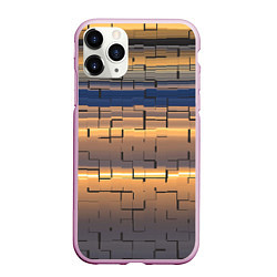 Чехол iPhone 11 Pro матовый Мозаика цветная colored mosaic, цвет: 3D-розовый