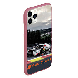 Чехол iPhone 11 Pro матовый Audi Sport Racing team Ауди Спорт Гоночная команда, цвет: 3D-малиновый — фото 2