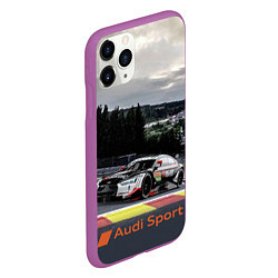 Чехол iPhone 11 Pro матовый Audi Sport Racing team Ауди Спорт Гоночная команда, цвет: 3D-фиолетовый — фото 2