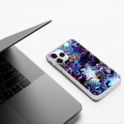 Чехол iPhone 11 Pro матовый Neon Stars, цвет: 3D-белый — фото 2