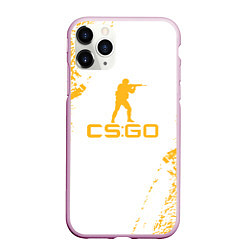 Чехол iPhone 11 Pro матовый Cs go КРАСКА, цвет: 3D-розовый