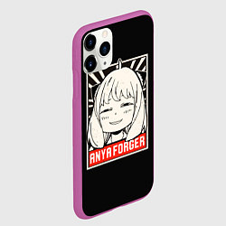 Чехол iPhone 11 Pro матовый Аня Форджер Семья Шпиона, цвет: 3D-фиолетовый — фото 2