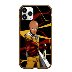 Чехол iPhone 11 Pro матовый One Punch Man - Сайтама-аниме