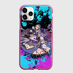 Чехол iPhone 11 Pro матовый Грета Honkai star rail, цвет: 3D-малиновый
