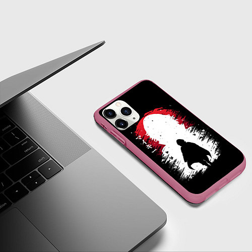 Чехол iPhone 11 Pro матовый ТОКИЙСКИЕ МСТИТЕЛИ МАЙКИ MIKEY / 3D-Малиновый – фото 3