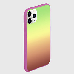 Чехол iPhone 11 Pro матовый Градиент Фисташки Gradient, цвет: 3D-фиолетовый — фото 2