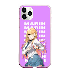 Чехол iPhone 11 Pro матовый Marin Marin, цвет: 3D-розовый