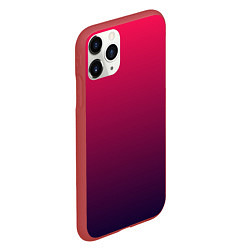 Чехол iPhone 11 Pro матовый RED to dark BLUE GRADIENT, цвет: 3D-красный — фото 2
