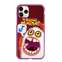 Чехол iPhone 11 Pro матовый My singing monster, цвет: 3D-фиолетовый