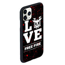 Чехол iPhone 11 Pro матовый Free Fire Love Классика, цвет: 3D-черный — фото 2