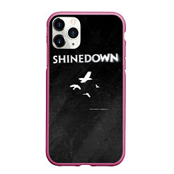 Чехол iPhone 11 Pro матовый The Sound of Madness Shinedown, цвет: 3D-малиновый