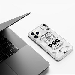 Чехол iPhone 11 Pro матовый PSG Football Club Number 1 Legendary, цвет: 3D-белый — фото 2