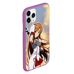 Чехол iPhone 11 Pro матовый Асуна Юки - Sword Art Online, цвет: 3D-фиолетовый — фото 2