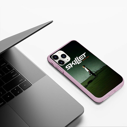 Чехол iPhone 11 Pro матовый Comatose - Skillet / 3D-Розовый – фото 3