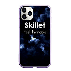Чехол iPhone 11 Pro матовый Feel Invincible - Skillet, цвет: 3D-светло-сиреневый