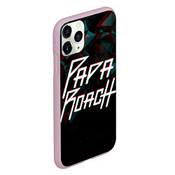 Чехол iPhone 11 Pro матовый Papa roach Glitch Big Logo, цвет: 3D-розовый — фото 2