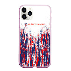 Чехол iPhone 11 Pro матовый АТЛЕТИКО МАДРИД ATLETICO MADRID краска, цвет: 3D-розовый