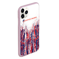 Чехол iPhone 11 Pro матовый АТЛЕТИКО МАДРИД ATLETICO MADRID краска, цвет: 3D-розовый — фото 2