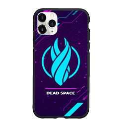 Чехол iPhone 11 Pro матовый Символ Dead Space в неоновых цветах на темном фоне, цвет: 3D-черный