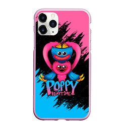 Чехол iPhone 11 Pro матовый GAME POPPY PLAYTIME HAGGY WAGGY AND KISSY MISSY, цвет: 3D-розовый