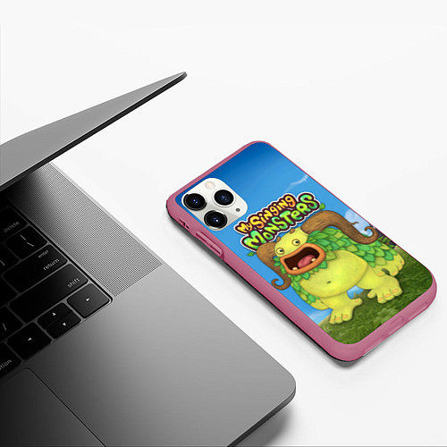 Чехол iPhone 11 Pro матовый My singing monsters Избалолист Entbrat / 3D-Малиновый – фото 3