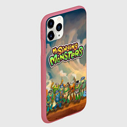 Чехол iPhone 11 Pro матовый My singing monsters САХАСЕМЬЯ, цвет: 3D-малиновый — фото 2