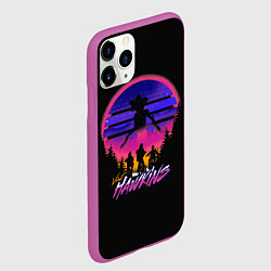 Чехол iPhone 11 Pro матовый Visit Hawkins Stranger Things, цвет: 3D-фиолетовый — фото 2