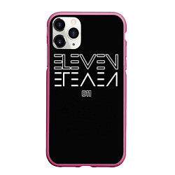 Чехол iPhone 11 Pro матовый Eleven Reverse, цвет: 3D-малиновый