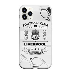 Чехол iPhone 11 Pro матовый Liverpool Football Club Number 1 Legendary, цвет: 3D-белый