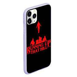 Чехол iPhone 11 Pro матовый Running Up That Hill, цвет: 3D-светло-сиреневый — фото 2