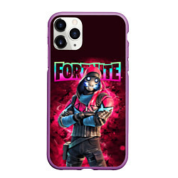 Чехол iPhone 11 Pro матовый Fortnite Bonehead Skin, цвет: 3D-фиолетовый