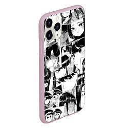 Чехол iPhone 11 Pro матовый Komi san pattern, цвет: 3D-розовый — фото 2