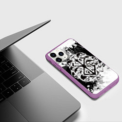 Чехол iPhone 11 Pro матовый КЛЕЙМО ЖЕРТВЫ - БЕРСЕРКBERSERK, цвет: 3D-фиолетовый — фото 2