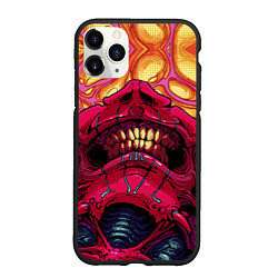 Чехол iPhone 11 Pro матовый КС ГО СКИН CS GO SKIN ЧЕЛЮСТИ, цвет: 3D-черный